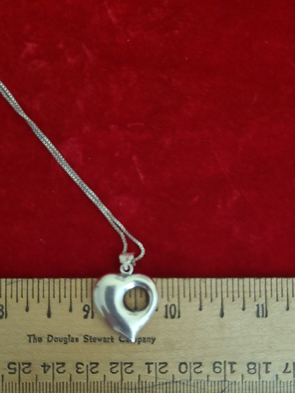 Sterling Silver Heart Necklace - Picture 10 of 11